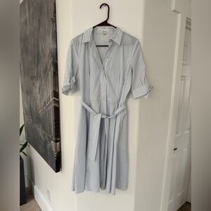 Striped Blue Shirt Dress size 6